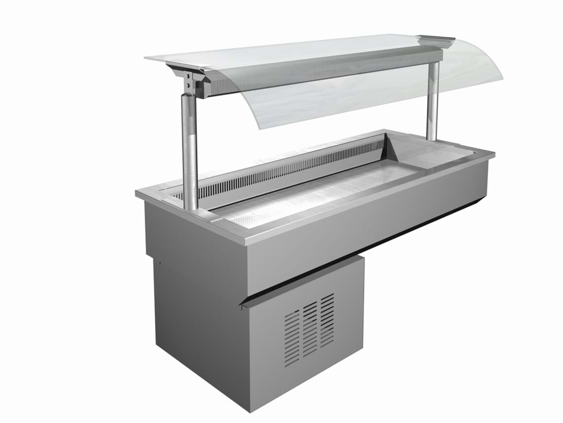 Linear Display Fridge Food Display