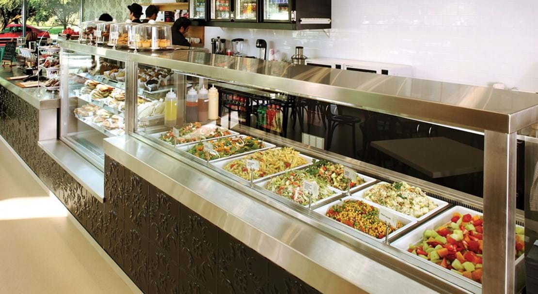 Linear Display Food Display Cabinets